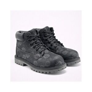 Timberland Girls Premium 6 Inch Waterproof Floral Boots Size 12 Winter